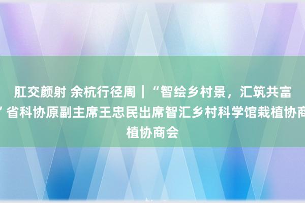 肛交颜射 余杭行径周｜“智绘乡村景，汇筑共富梦”省科协原副主席王忠民出席智汇乡村科学馆栽植协商会